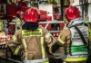 Strażacy podczas akcji ratunkowej we Wrocławiu